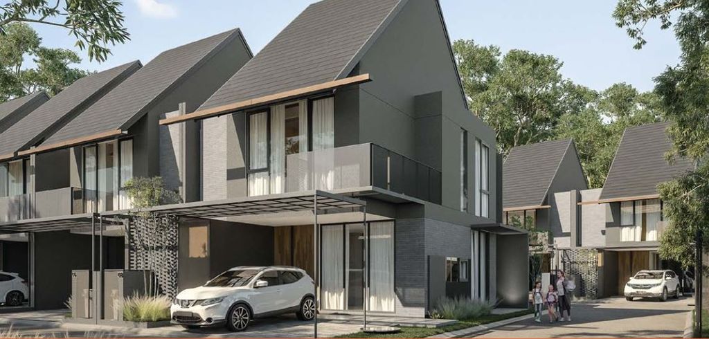 foto tampak rumah tipe 86/100 perumahan RUMA CIRENDE 3