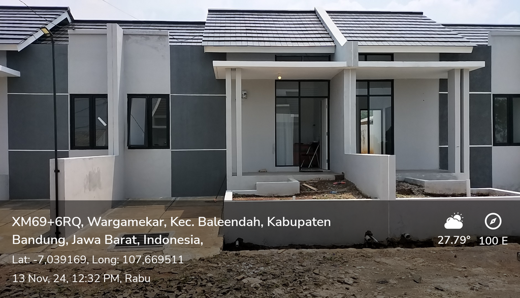 foto tampak rumah tipe 30 perumahan MEKAR ALAM SARI