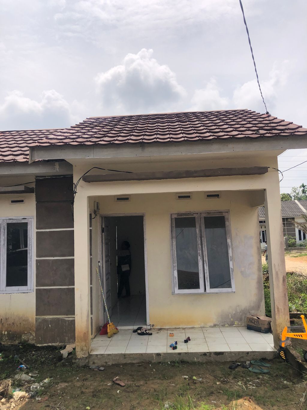 foto tampak rumah tipe Rumah subsidi 36 166 perumahan PERMATA MENDALO REGENCY