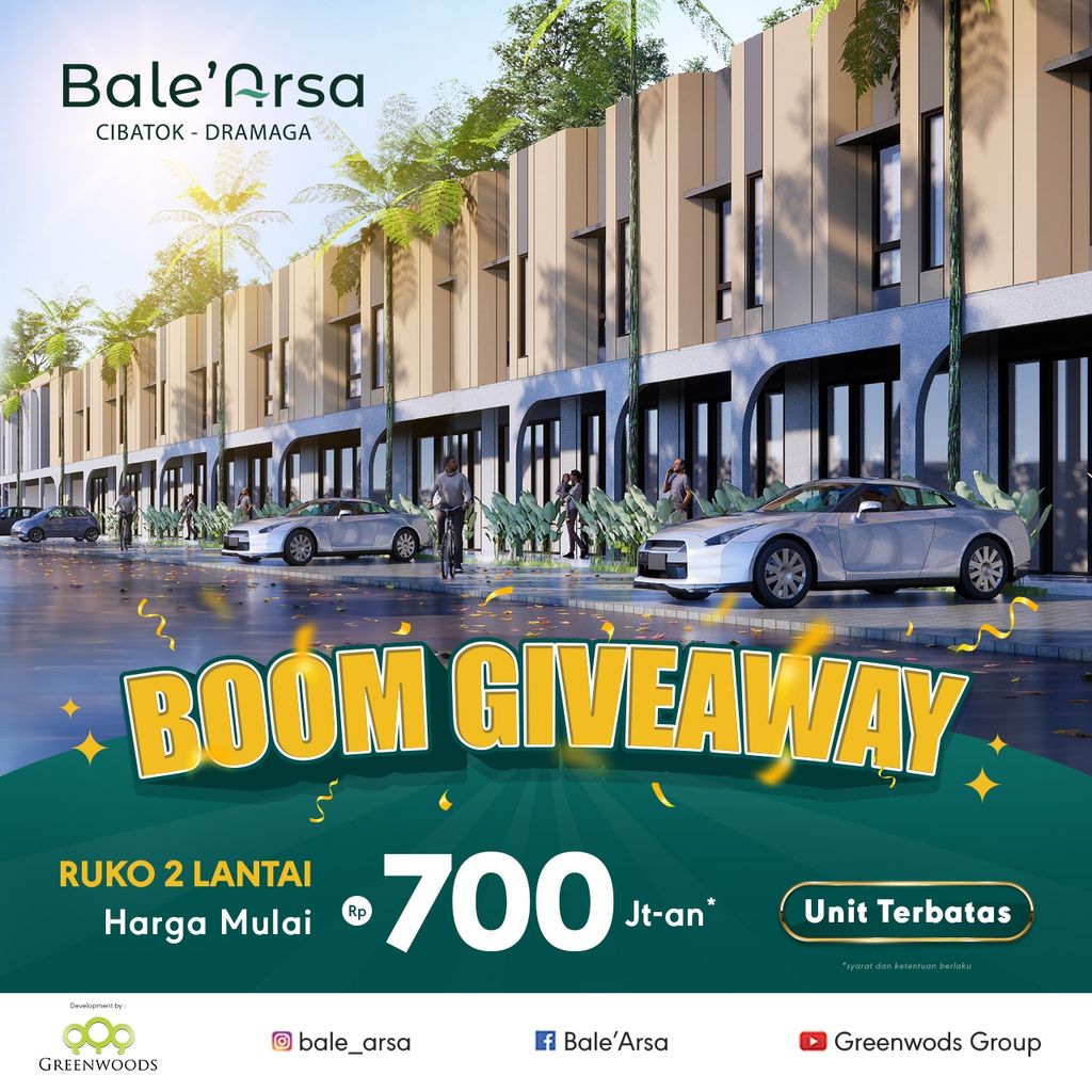 foto tampak rumah tipe Ruko A No. 9 perumahan Bale Arsa Bogor