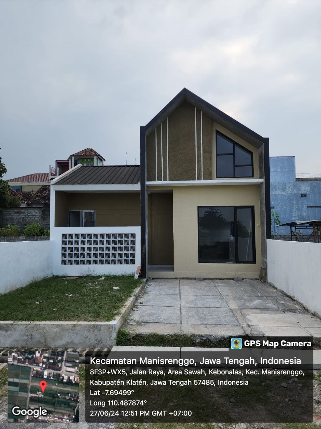 foto tampak rumah tipe 36/80 perumahan THE ORION KRANGGAN