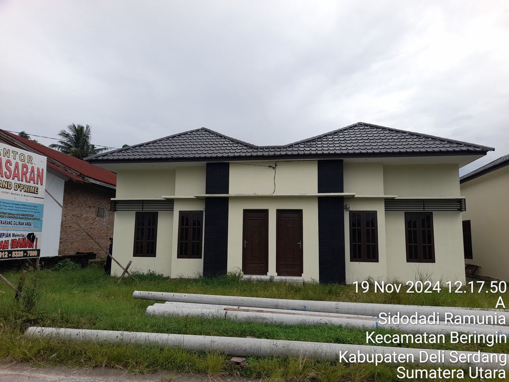 foto tampak rumah tipe 36 perumahan ABDI LAND D'PRIME