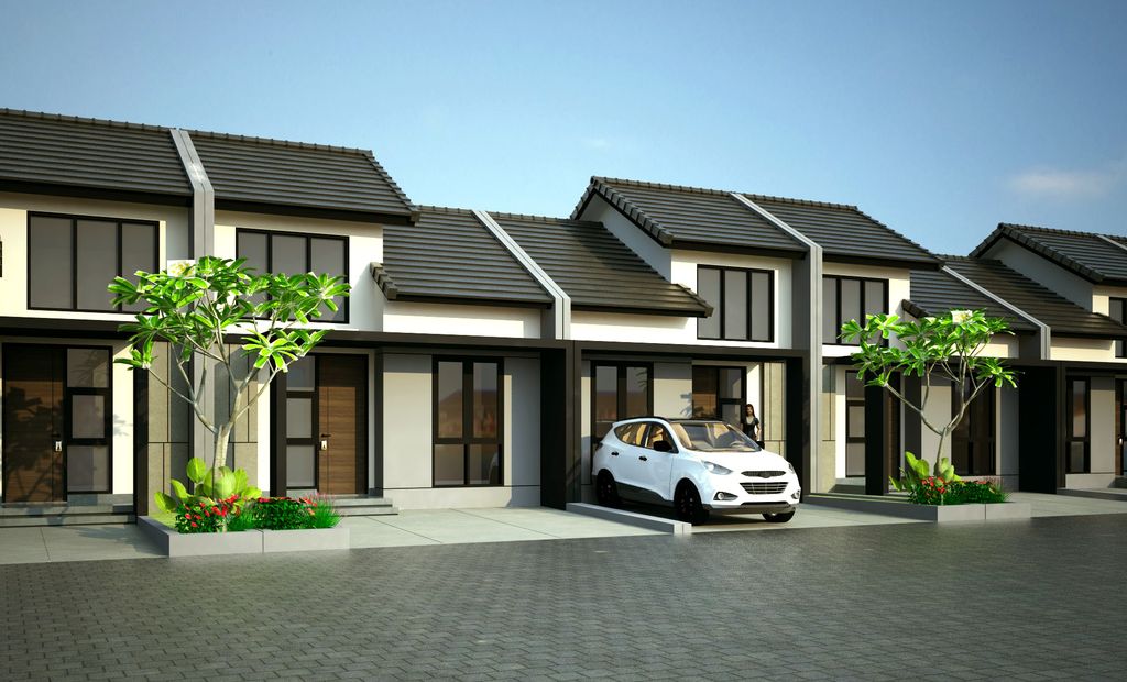 foto tampak rumah tipe 90/51 D-5 perumahan KSO PURI CEMPAKA