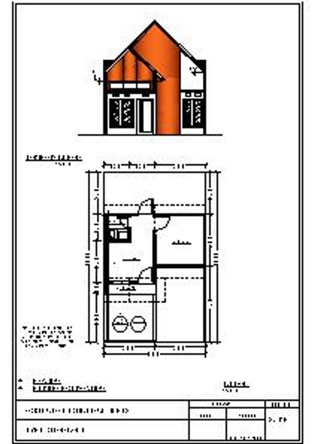 foto denah rumah tipe 23 perumahan Asshofa Residence Tahap II