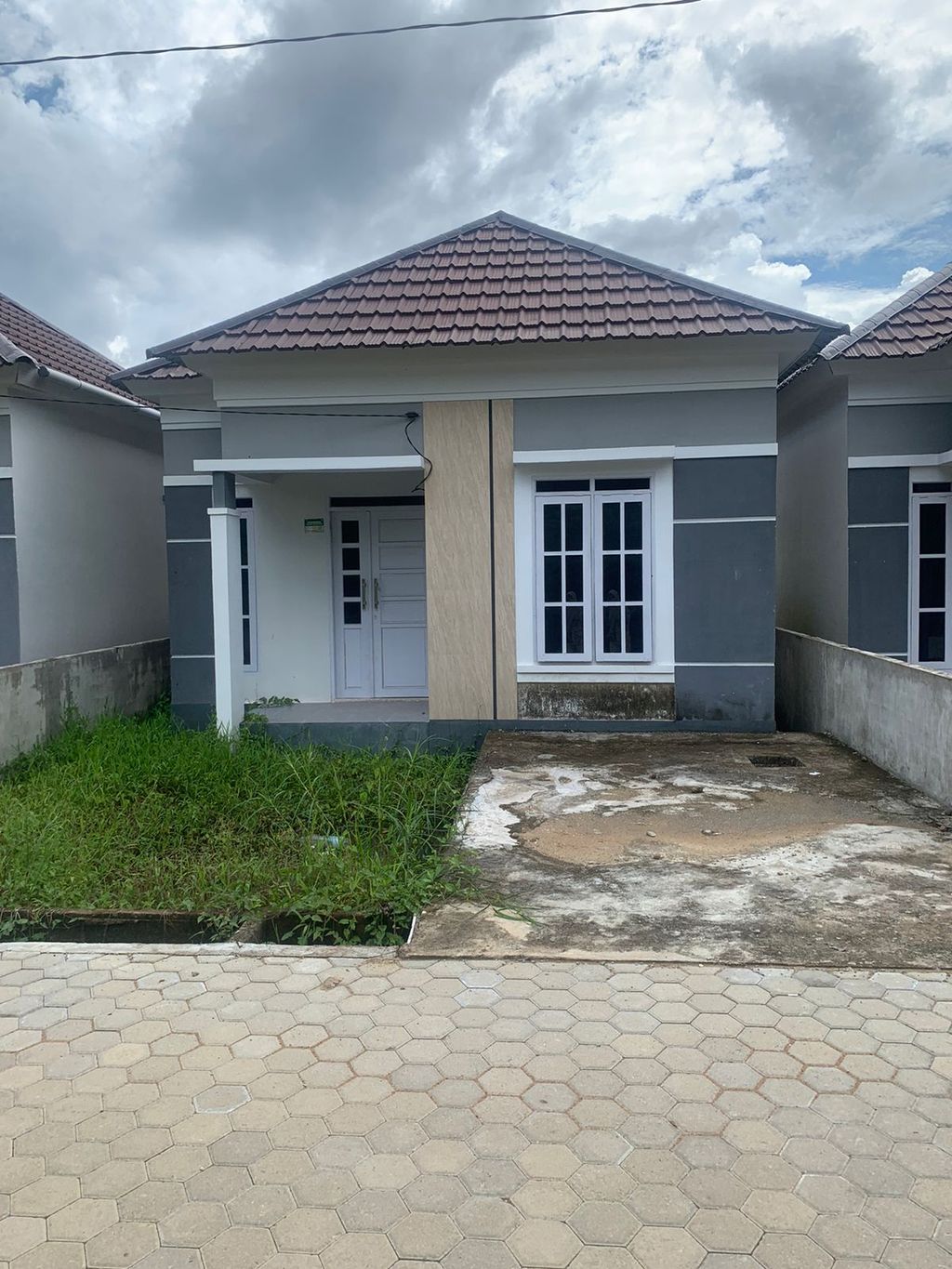 foto tampak rumah tipe 36 perumahan MEGA JAYA RESIDENCE TAHAP 3