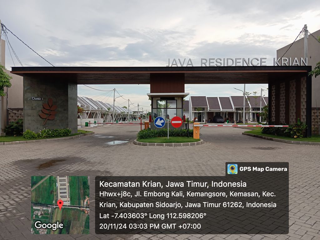 foto gerbang perumahan JAVA RESIDENCE KRIAN CLUSTER 1