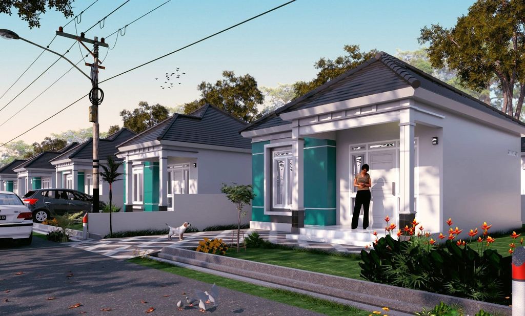 foto tampak rumah tipe 36 Subsidi perumahan GOLDEN TOWN HOUSE
