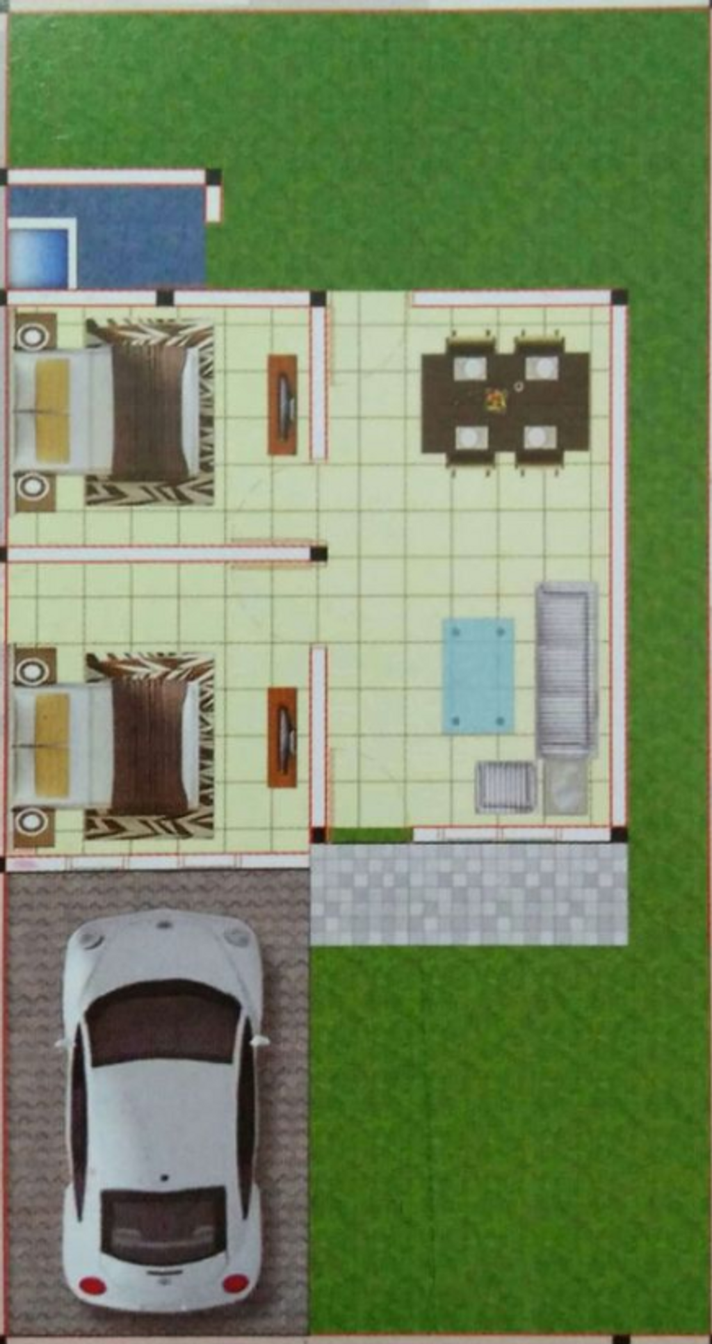 foto denah rumah tipe 36 subsidi 2 perumahan ANUGRAH BESTARI