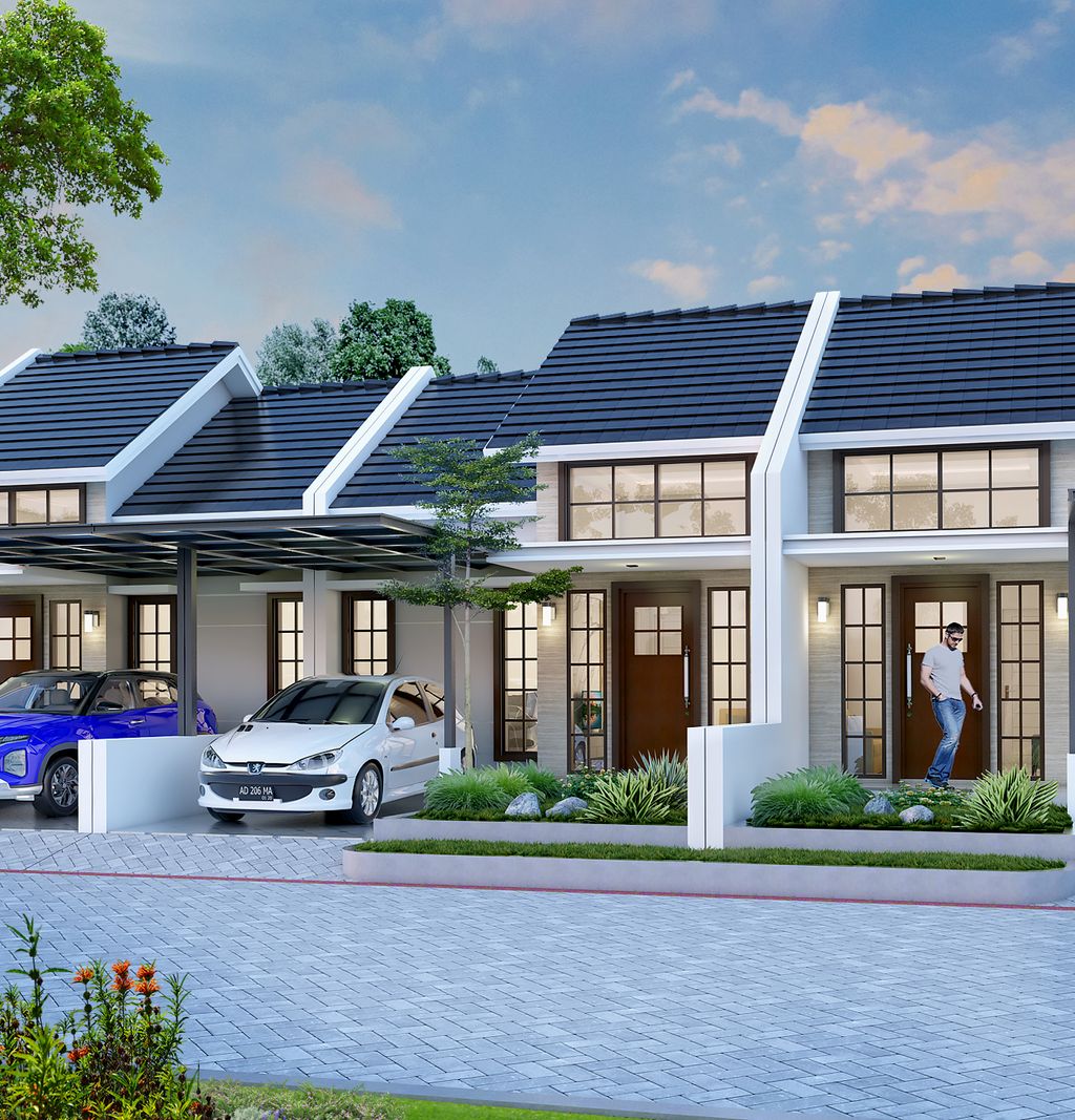 foto tampak rumah tipe 36 perumahan Bukit Argomulyo Residence Tahap 1