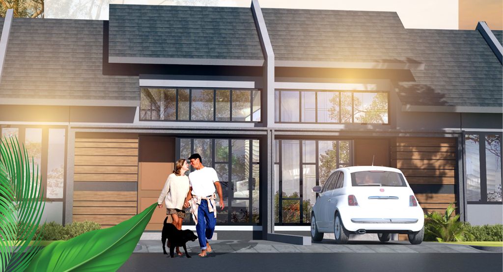 foto tampak rumah tipe Tulip 30/60 (317.300.000) perumahan PURI HARMONI PASIRMUKTI PERLUASAN