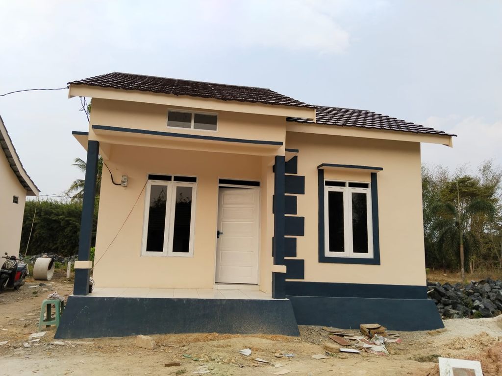 foto tampak rumah tipe 36 perumahan PERMATA ULIN RESIDEN