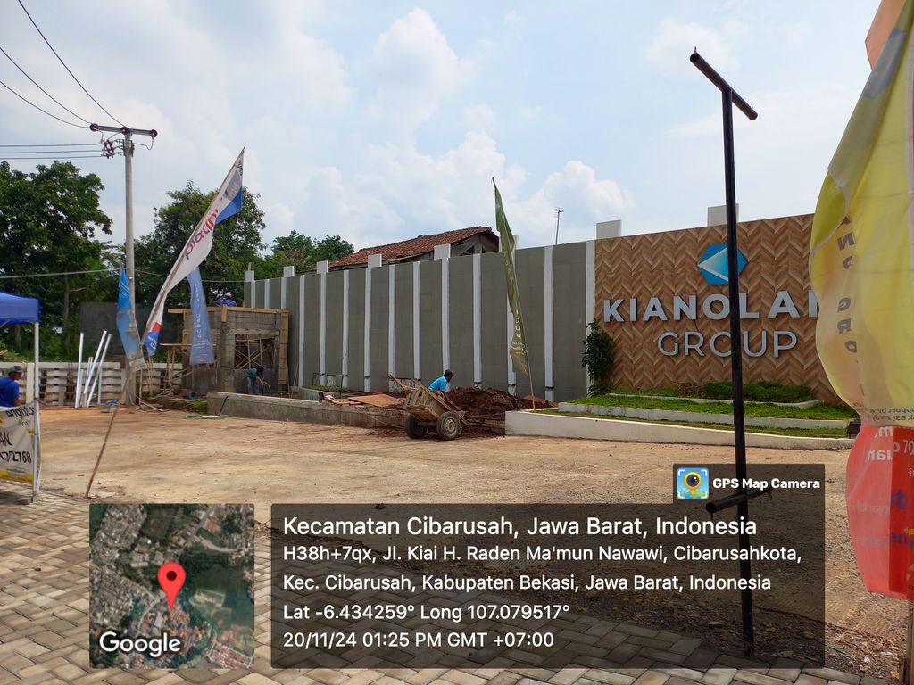 foto gerbang perumahan Natureland Kiano 3