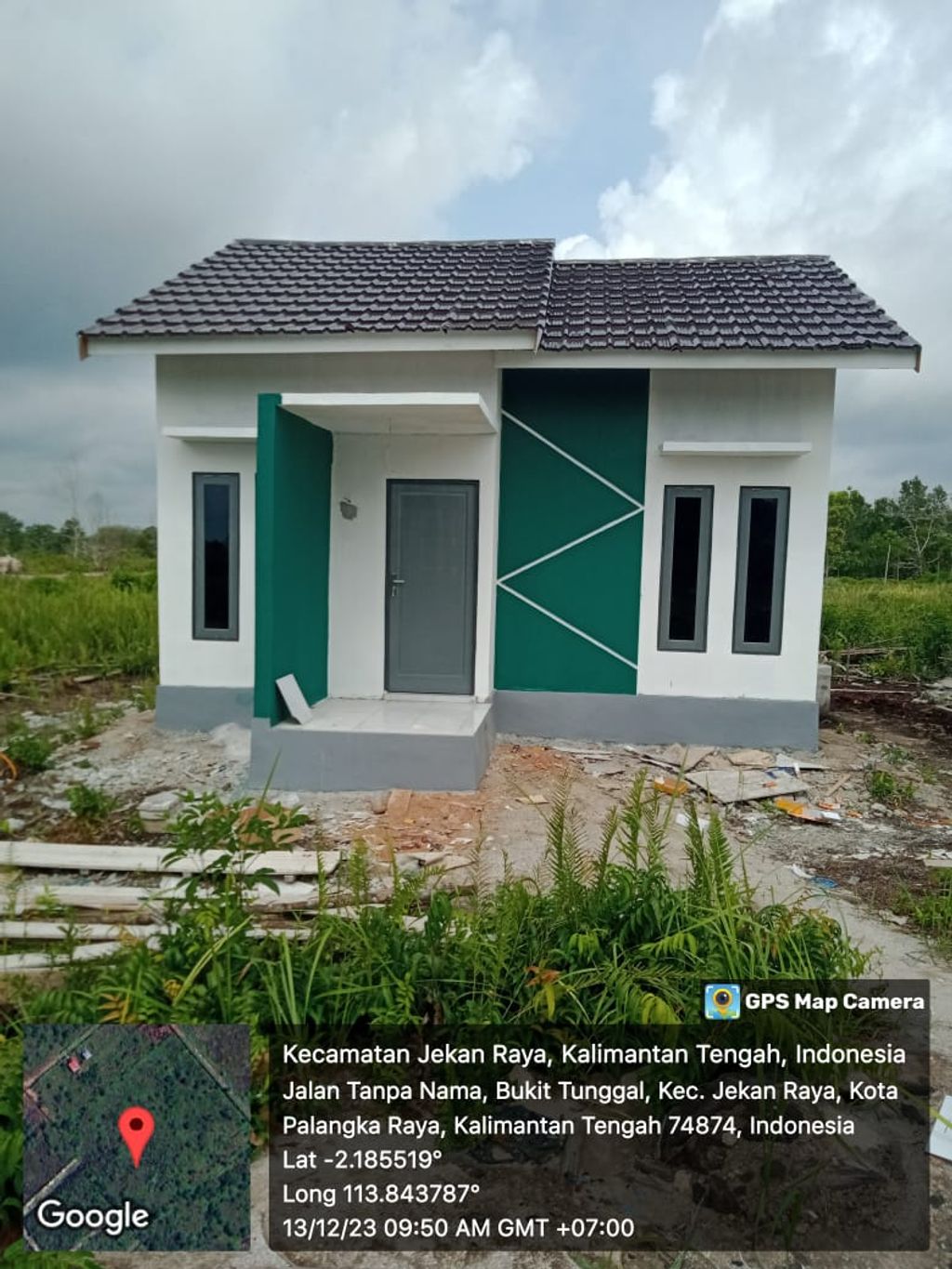 foto tampak rumah tipe 36 perumahan Bambu Mas Indah 2