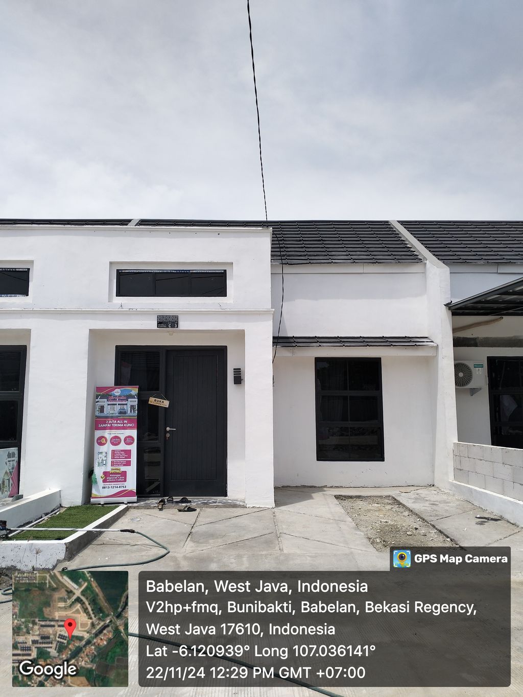foto tampak rumah tipe 36/81 perumahan Mirabella Nusantara