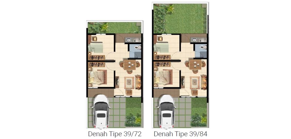foto denah rumah tipe VALERIA 39/78 (AUG 24) perumahan Cluster Sriwijaya - Darmawangsa Residence Bekasi