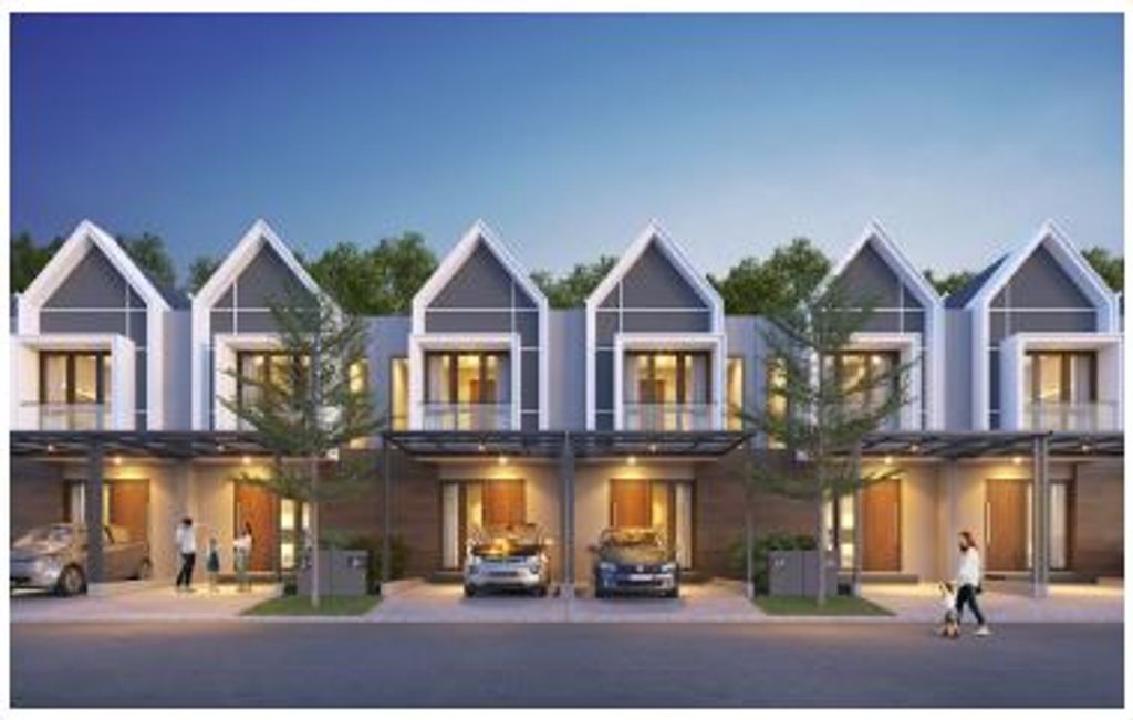 foto tampak rumah tipe GALVESTON L.8 perumahan CITRAGRAN CIBUBUR - TERRACE GARDEN