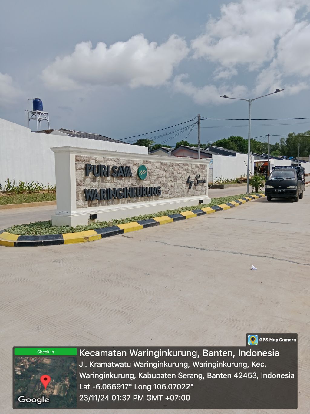 foto gerbang perumahan PURI SAVA WARINGINKURUNG TAHAP 2