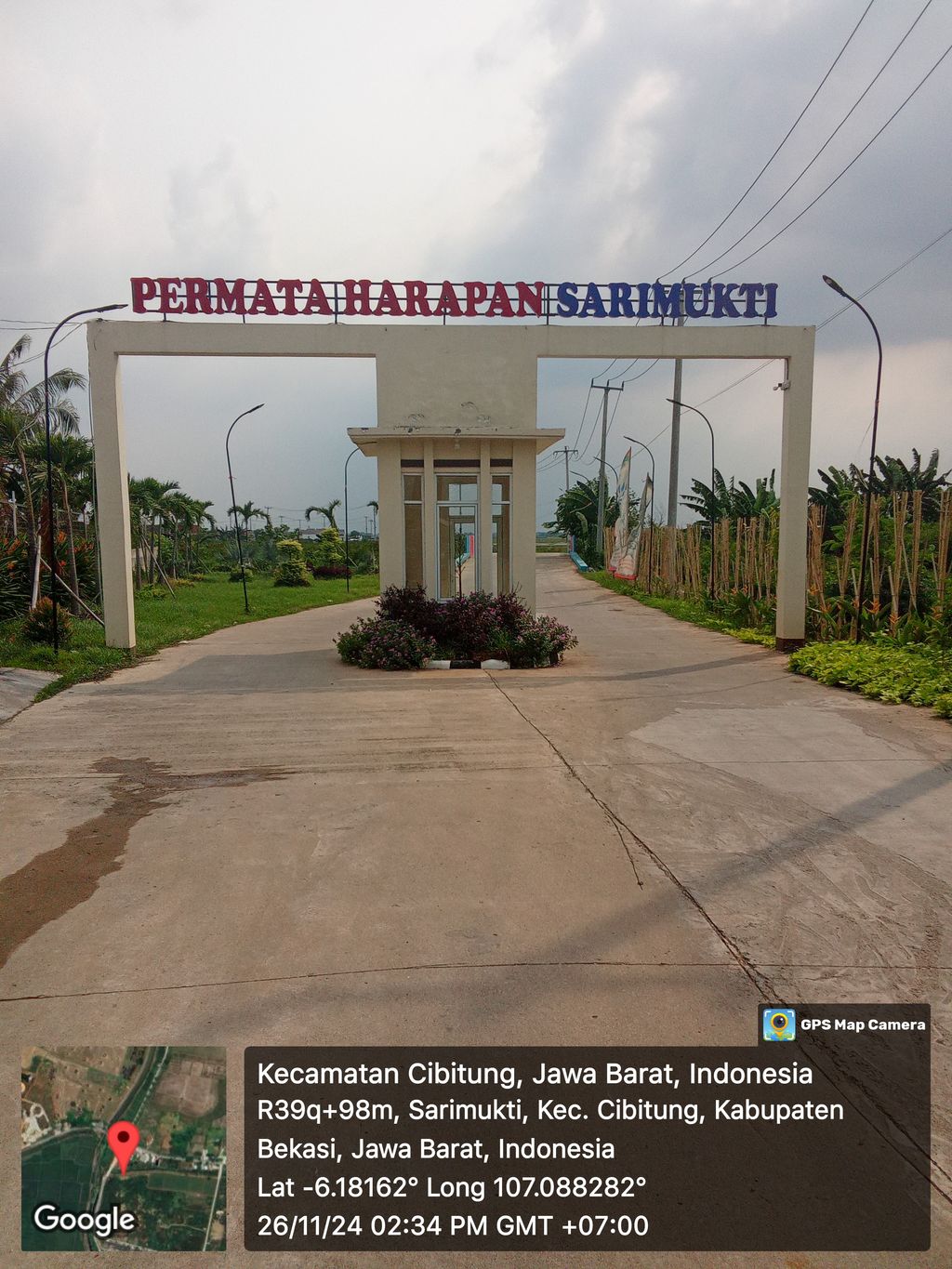 foto gerbang perumahan PERMATA HARAPAN SARIMUKTI TAHAP 2