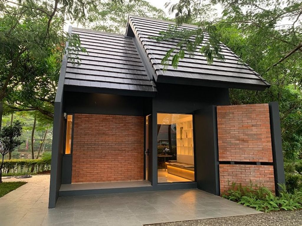 foto tampak rumah tipe LE BLANC 899 perumahan MUTIARA GADING CITY CLUSTER MONACO & PARIS