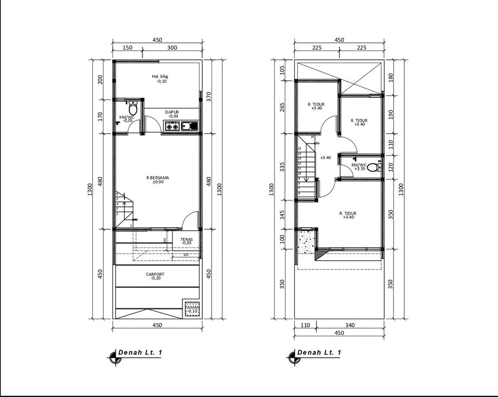 foto denah rumah tipe 67 Compact Classic Modern Baru + railing balkon kaca (802) perumahan City Garden Residence Blok Fontana