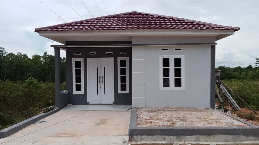 foto tampak rumah tipe 36 perumahan Pancur Residence