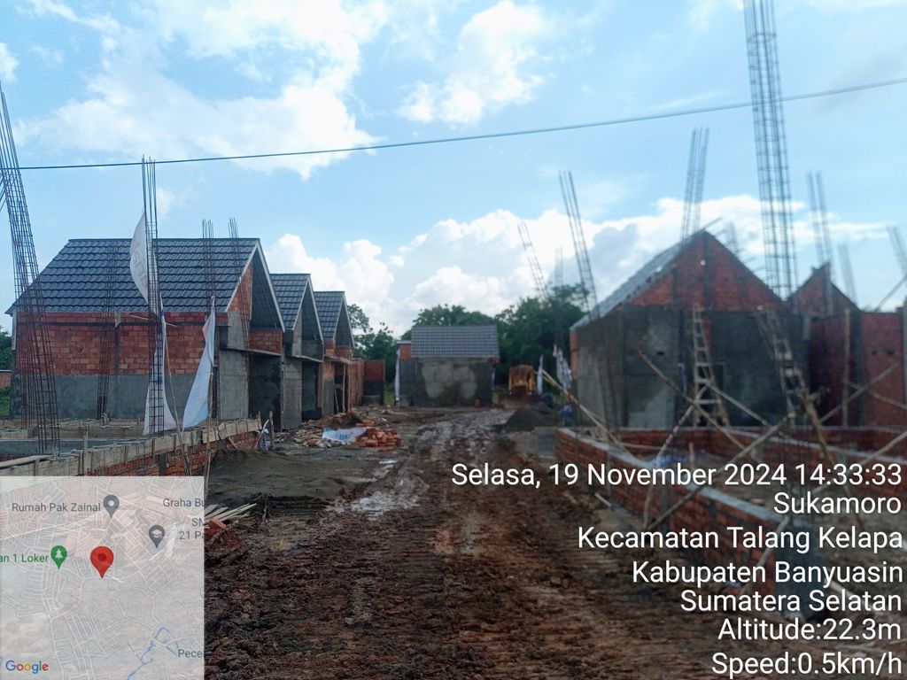 foto posisi tengah perumahan apollo bizz park