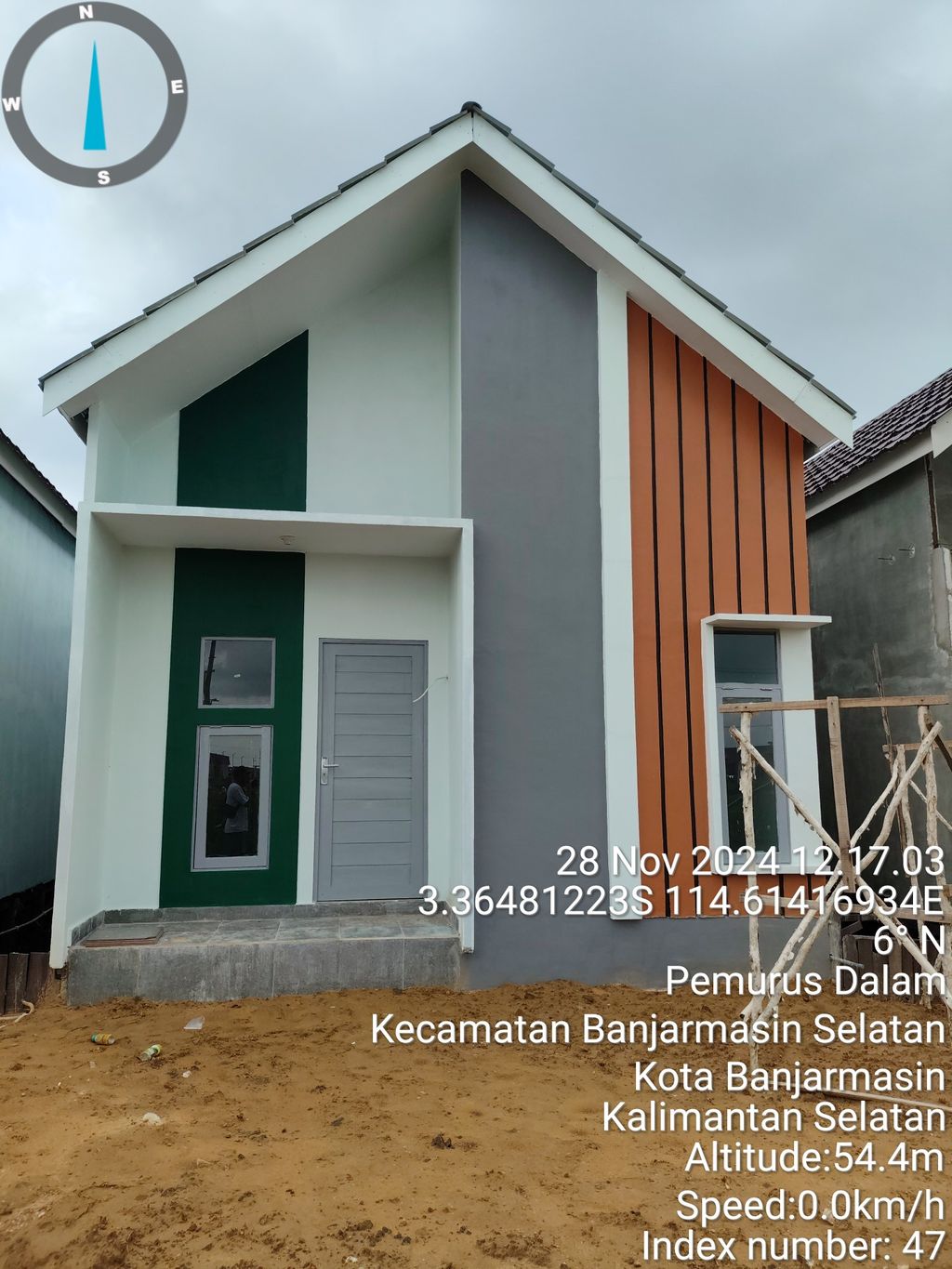 foto tampak rumah tipe DANDELION perumahan Mahantas Modern Land