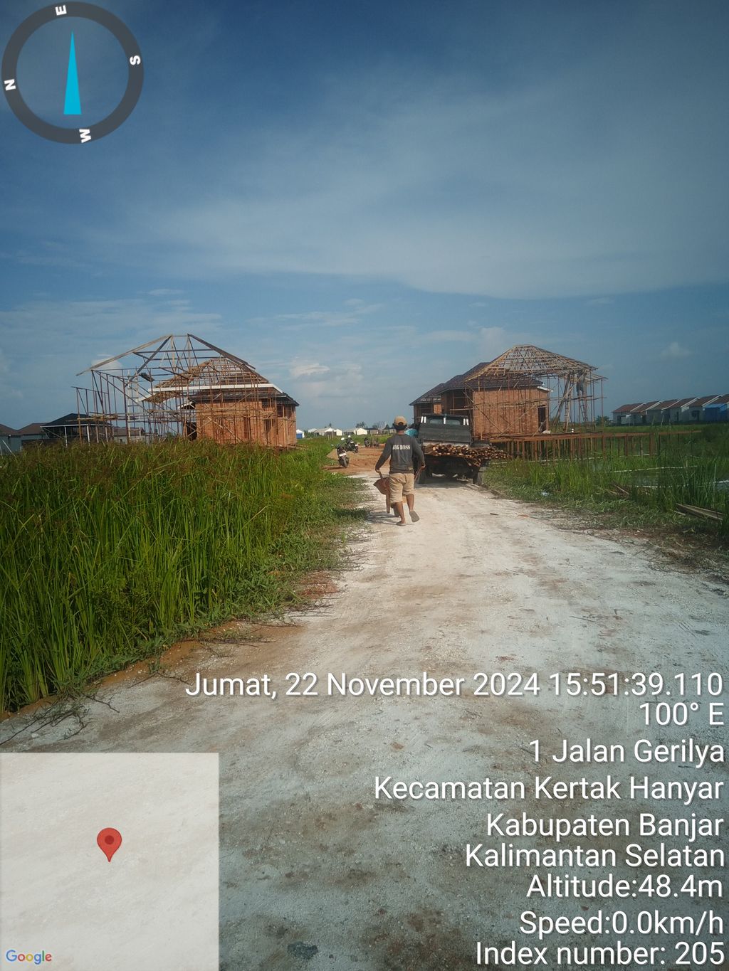 foto posisi tengah perumahan BERKAH AL FATIH RESIDENCE TAHAP 3