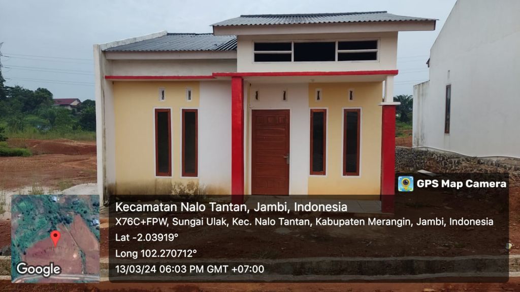 foto tampak rumah tipe 70 perumahan MELANGUN GIGIH BERSAMA (MGB) RESIDENCE