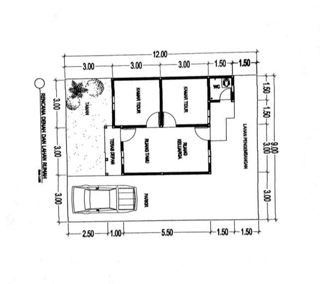 foto denah rumah tipe 70 perumahan MELANGUN GIGIH BERSAMA (MGB) RESIDENCE