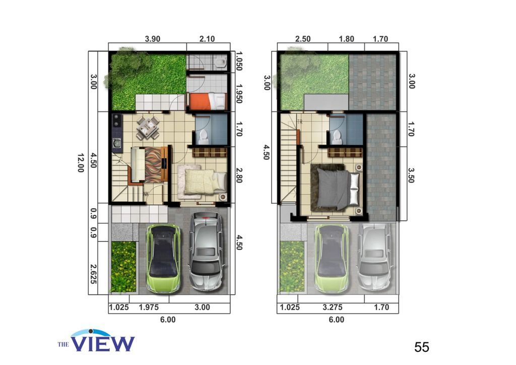 foto denah rumah tipe IXIA perumahan SERPONG JAYA THE VIEW