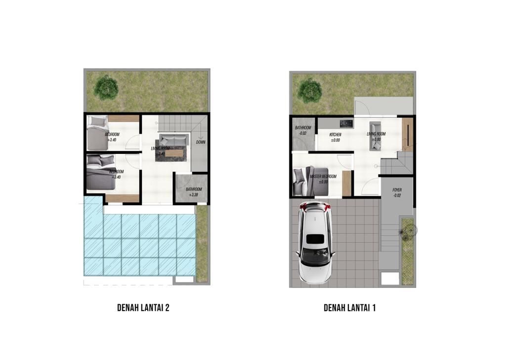foto denah rumah tipe 60/84 (Utama) perumahan Golden Star Bumiayu