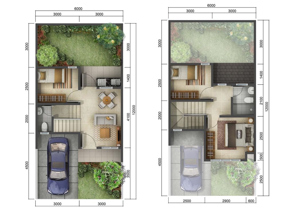 foto denah rumah tipe MODERATTO perumahan THE SYMPHONY