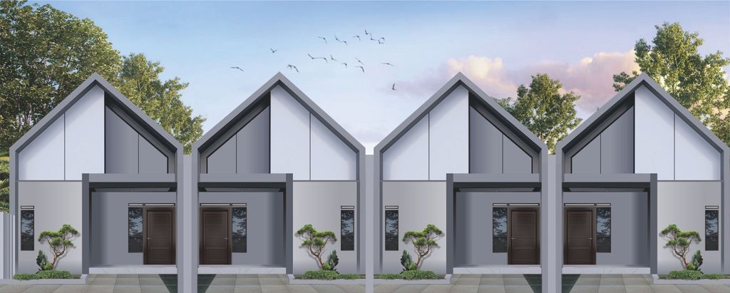 foto tampak rumah tipe 36 Bonus Dapur perumahan Griya Kalimaya
