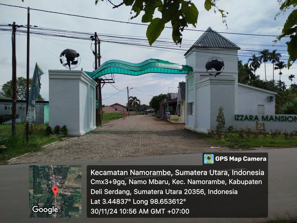 foto gerbang perumahan Izzara Mansion
