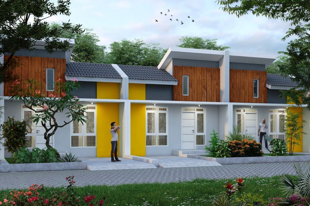 foto tampak rumah tipe AD-13166 (435.000.000) (36/94,5) perumahan BUMI TAMALANREA PERMAI