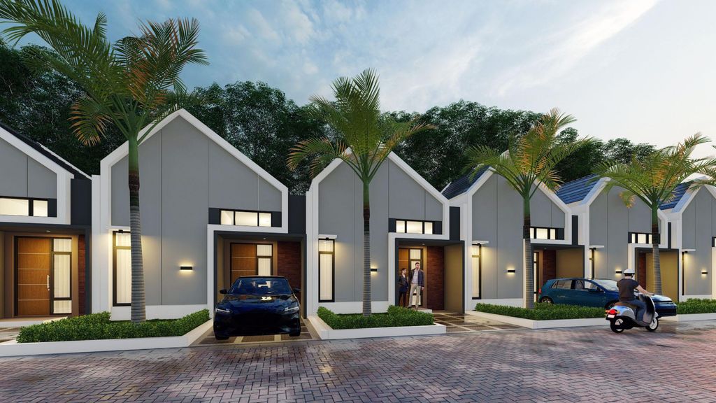 foto tampak rumah tipe 30/66 perumahan Grand Royal Cerme