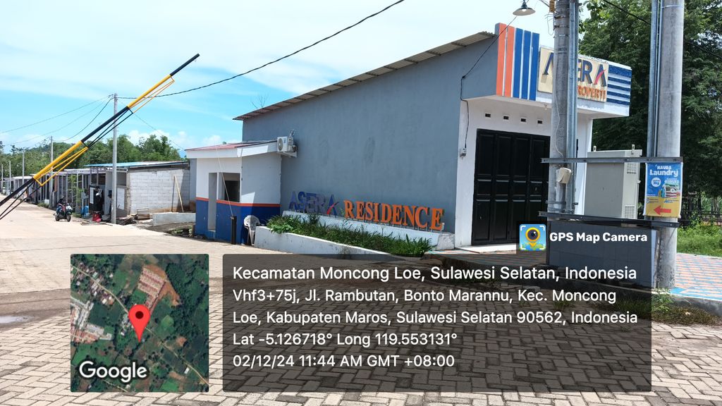 foto gerbang perumahan ASERA RESIDENCE TAHAP II