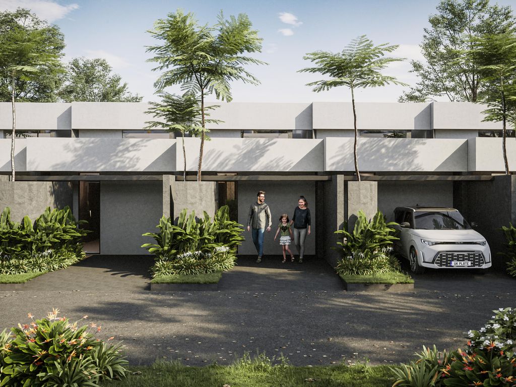 foto tampak rumah tipe FYNEE LITE 318 perumahan Grand Mutiara Gading