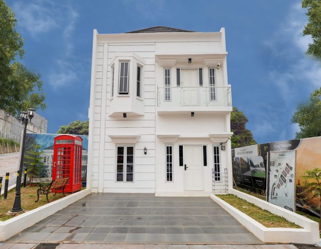 foto tampak rumah tipe 65/61 perumahan BRITANIA GREEN RESORT
