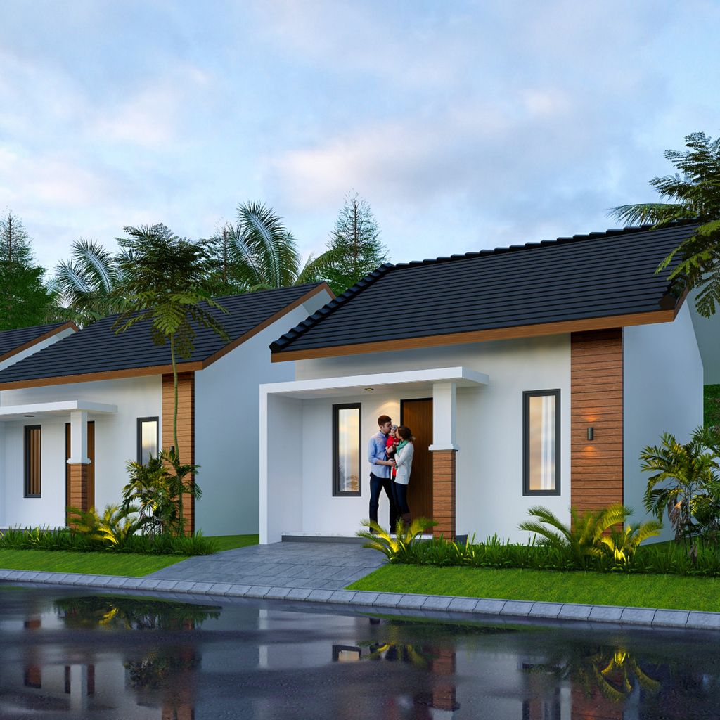 foto tampak rumah tipe BLOK D perumahan TANAMAS RESIDENCE 2