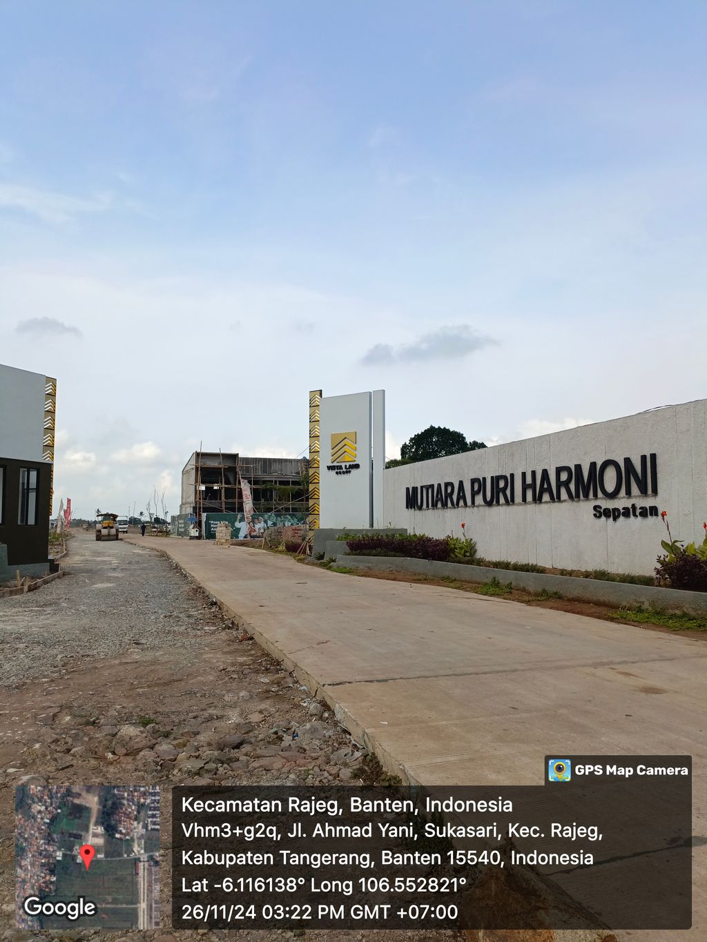 foto gerbang perumahan MUTIARA PURI HARMONI SEPATAN