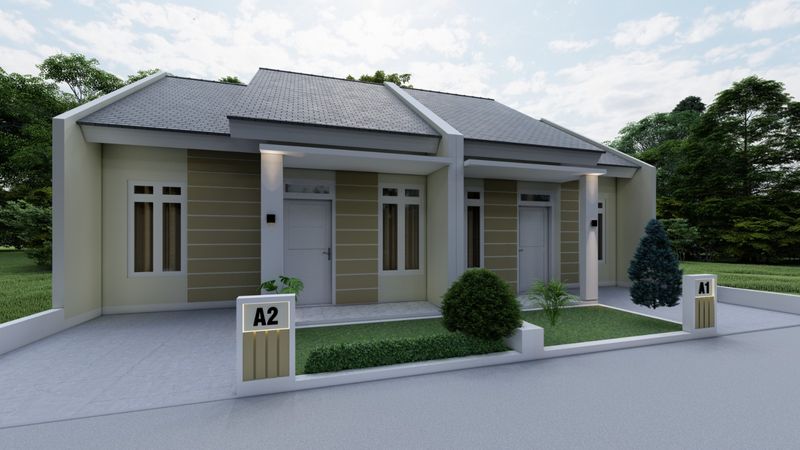 foto posisi tengah perumahan MANGGO GREEN VILLAGE
