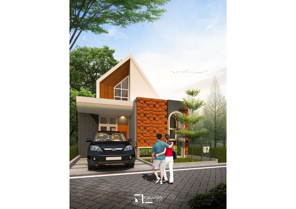 foto tampak rumah tipe 37 perumahan de Amprong