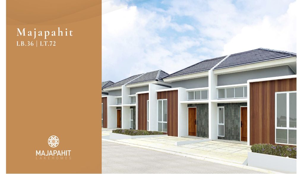 foto tampak rumah tipe MAJAPAHIT 36/72 SECT A (JULI 24) perumahan PANJIBUWONO RESIDENCE