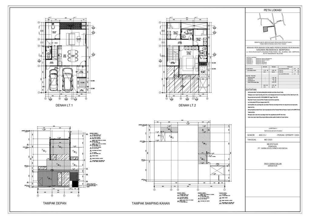 foto denah rumah tipe Study Room perumahan SAGARA RESIDENCE