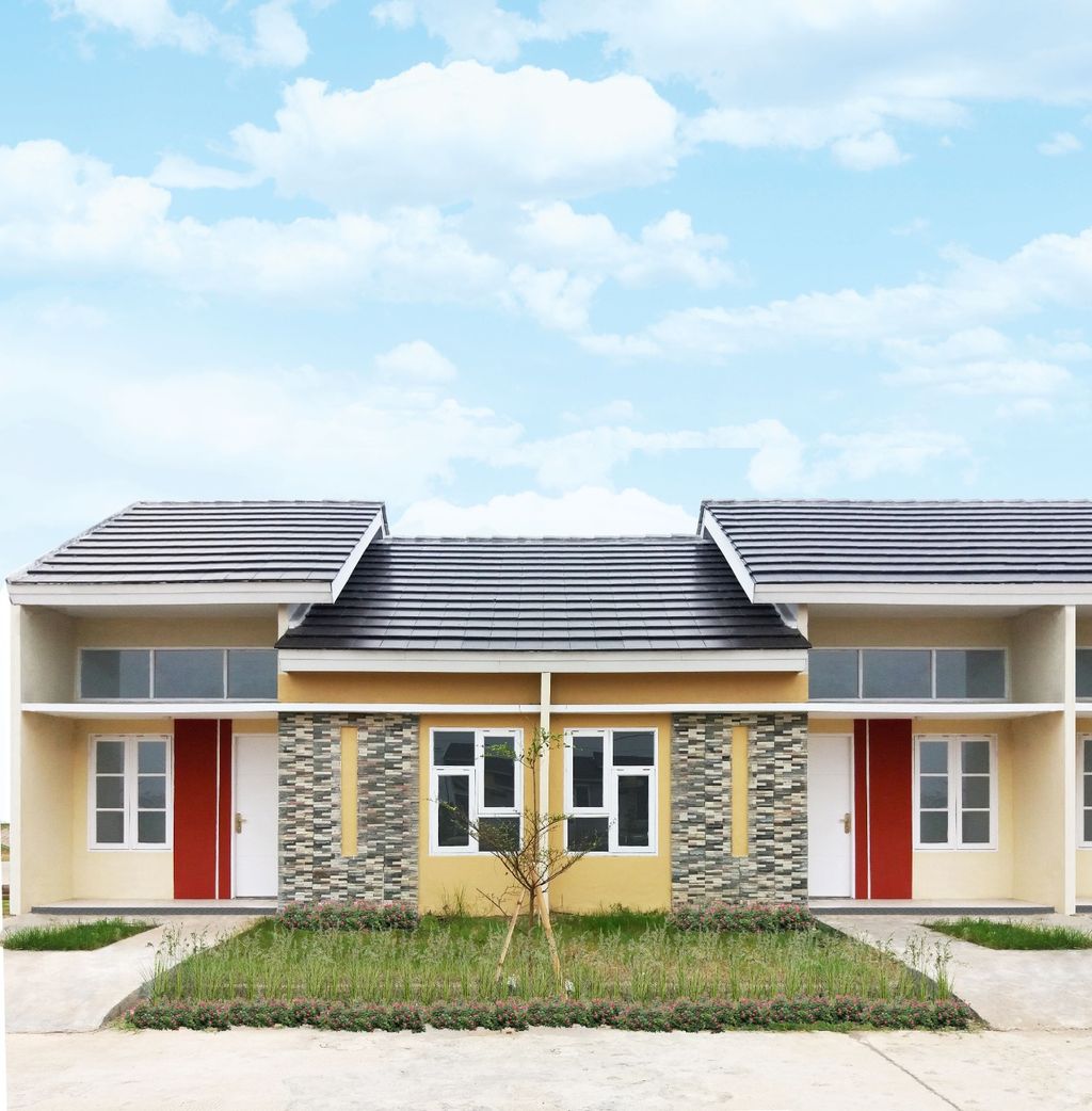 foto tampak rumah tipe ORCHID HOOK 27/90 (JULI 24) perumahan PANJIBUWONO RESIDENCE