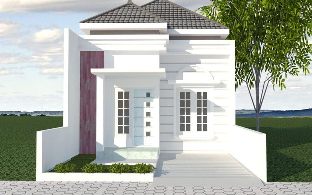 foto tampak rumah tipe Premium perumahan MOMS SYAHIRA