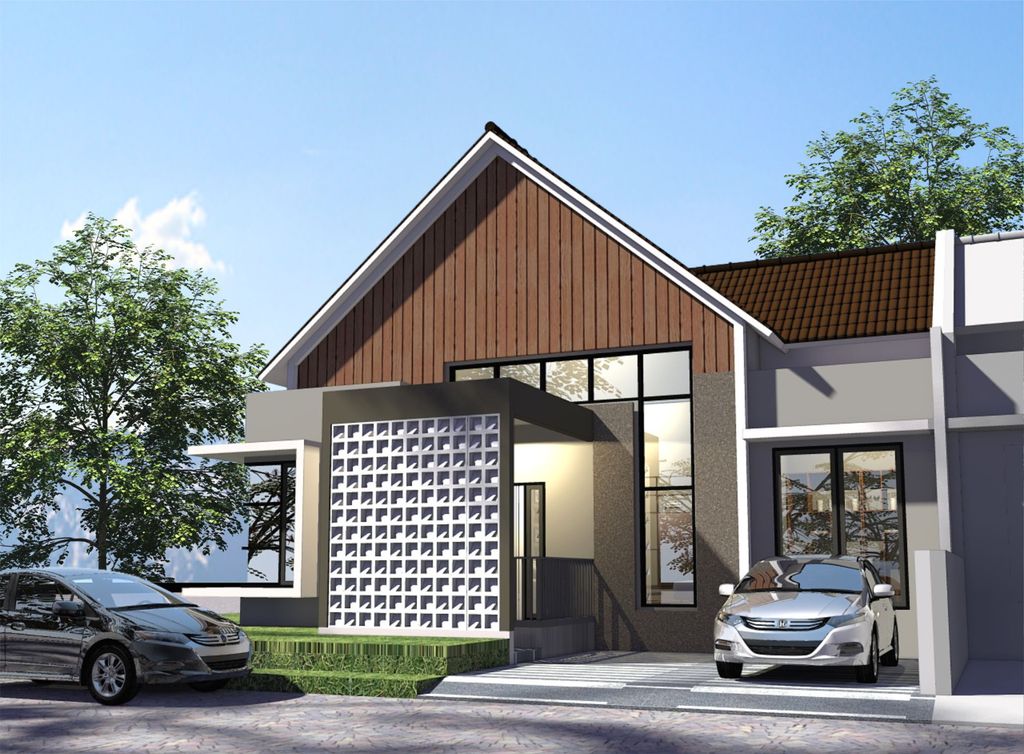 foto tampak rumah tipe T. 97/211 perumahan Perumahan AUSTINVILLE Tahap III