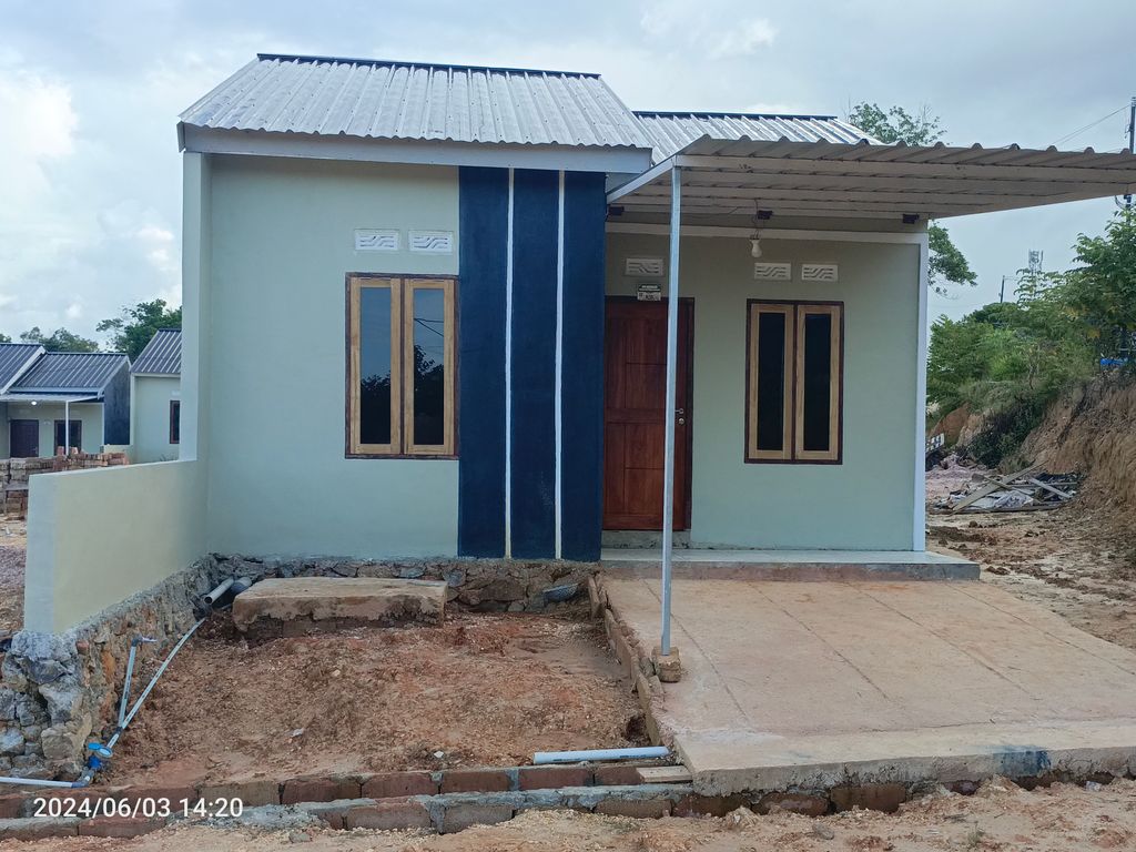 foto tampak rumah tipe SUBSIDI 2024 perumahan New Mandala Regency